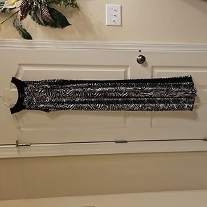 Zebra print halter dress